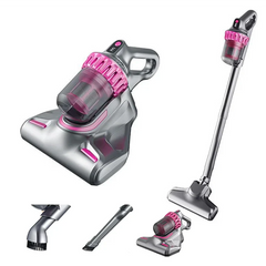 Aspirator de pat anti-acarieni, wireless, igienizare profunda, usor si manevrabil, 10000Pa, cu 8000 de vibratii pe minut, Violet PromotiiZilnice