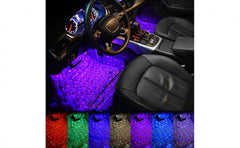 Set 4 LED auto de interior, A10 USB, 7 culori RGB PromotiiZilnice