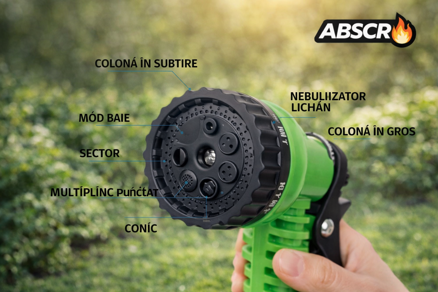 Set 2 Bucăți Furtun Extensibil 30m calitate Premium + Pistol 8 Funcții BoomSale