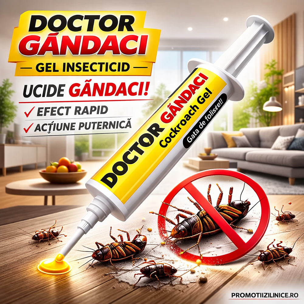 Set 5 x Gel Insecticid Antigandaci RoachDoctor 30g – Aplicare Precisa, Efect Rapid PromotiiZilnice