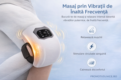 Aparat de masaj pentru genunchi cu incalzire, vibratii si control tactil PromotiiZilnice