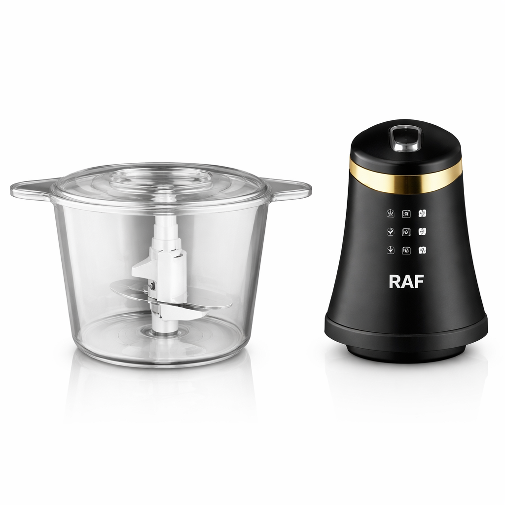 Tocator electric multifunctional RAF R7041 Smart Pulse 800W, bol 3L, 4 lame, 2 viteze, pentru carne si legume Powersale