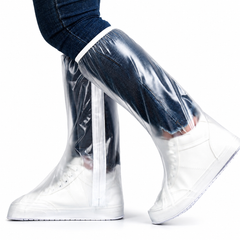 Set 2 Huse Impermeabile pentru Încălțăminte, PVC Transparent Antiderapant, Protecție Ploaie și Noroi, Reutilizabile, Unisex Powersale