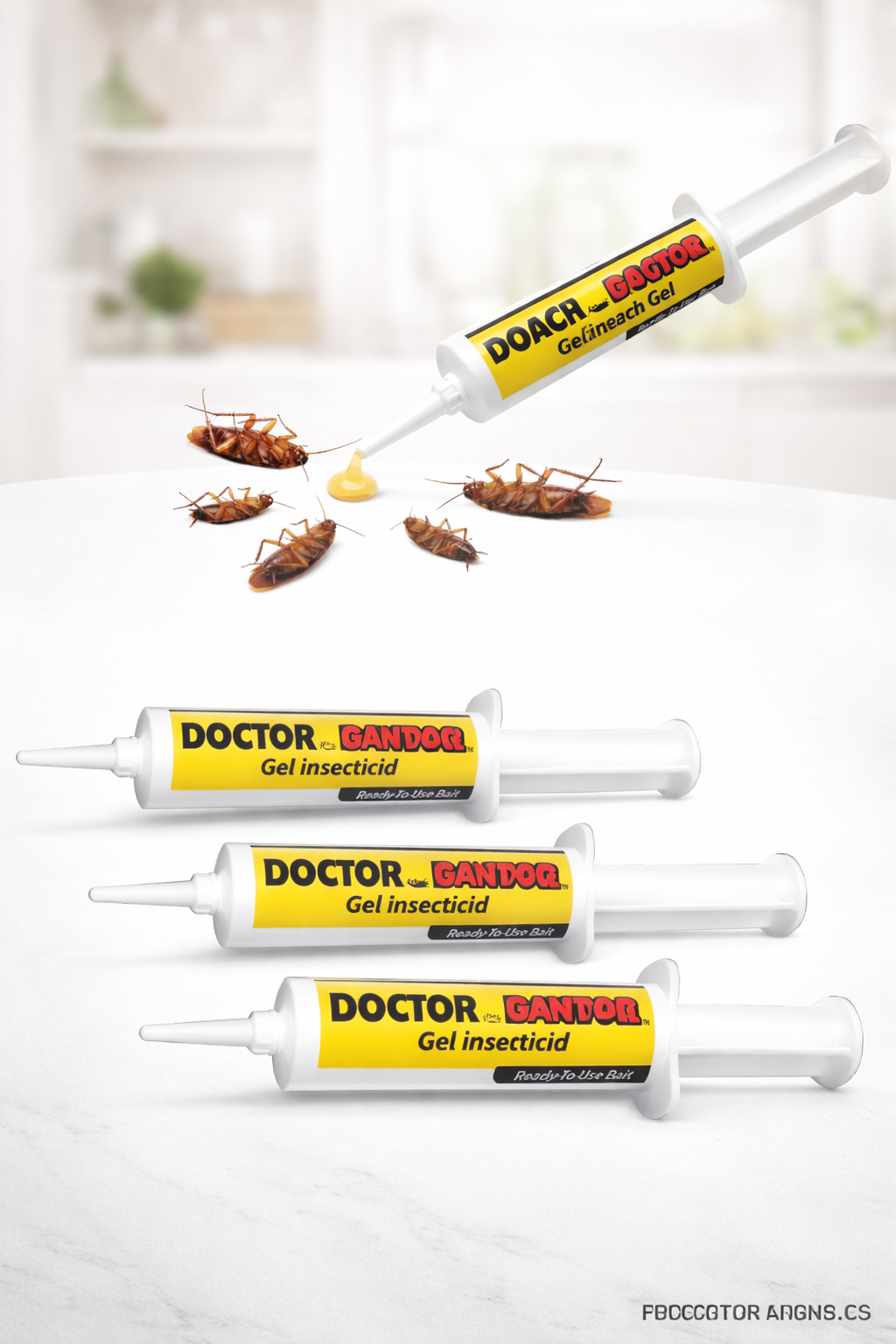 Set 5 x Gel Insecticid Antigandaci RoachDoctor 30g – Aplicare Precisa, Efect Rapid PromotiiZilnice