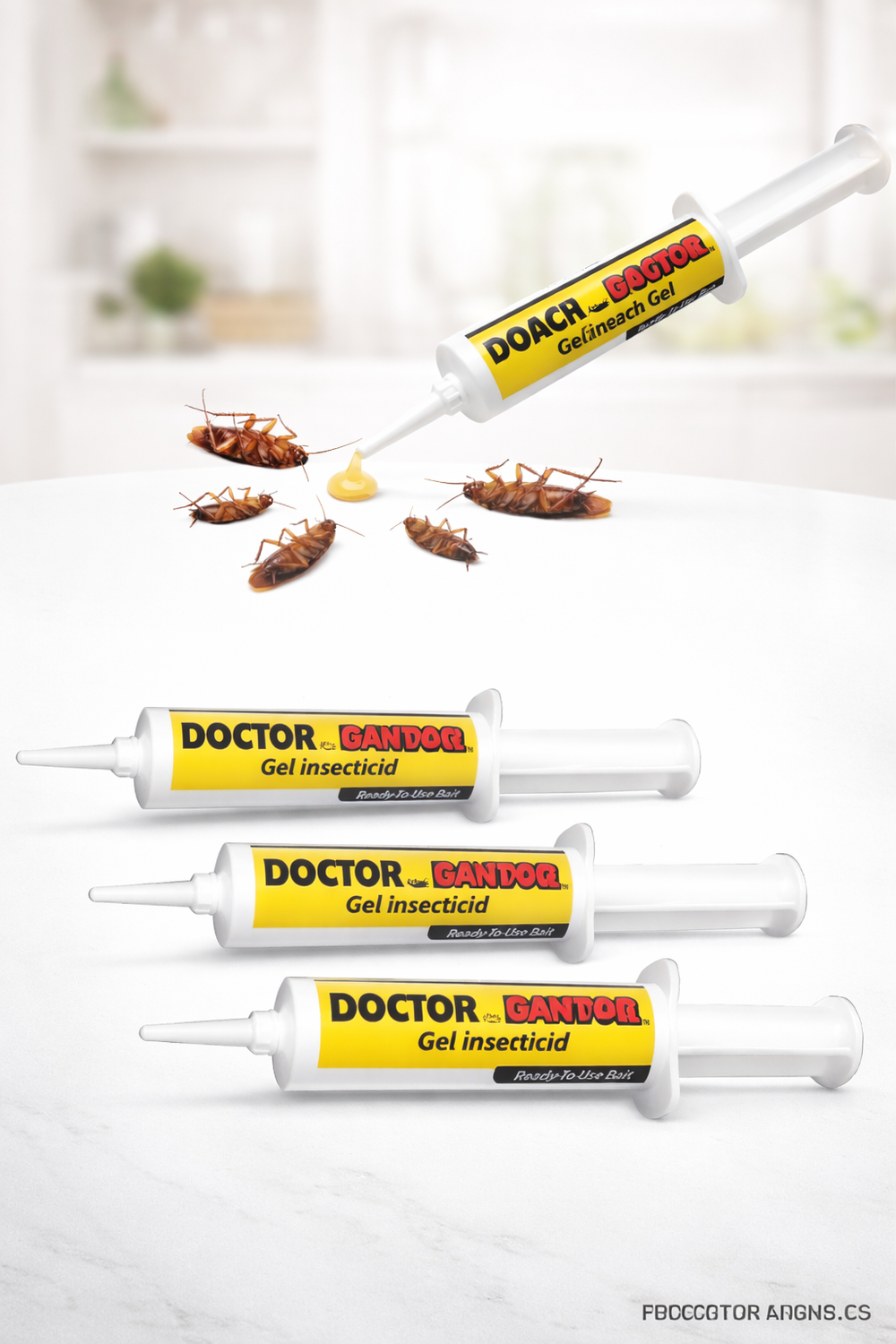 Set 5 x Gel Insecticid Antigandaci RoachDoctor 30g – Aplicare Precisa, Efect Rapid PromotiiZilnice
