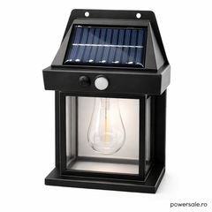 Set 8 Bucăți Lampă Solară de Perete Exterior cu Senzor de Mișcare și Senzor Crepuscular, 3 Moduri Iluminare Powersale