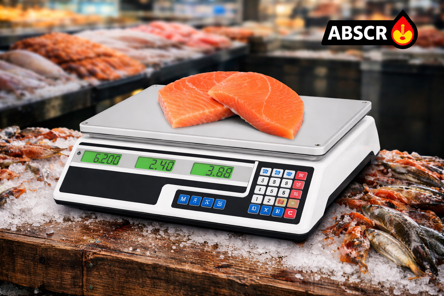 Cantar Comercial Electronic Profesional 40 Kg Gardeon – Afisaj Dublu Iluminat, Tava Inox, Functie Memorie BoomSale