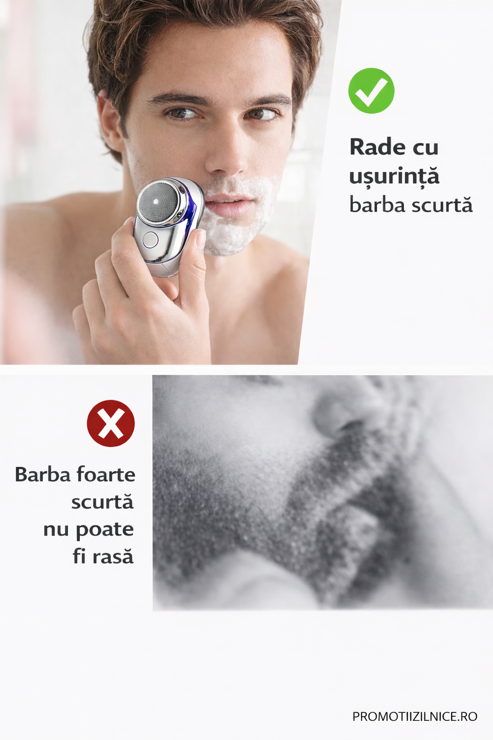 Set 2 Aparat-ras Electric Compact | Design Portabil Premium PromotiiZilnice