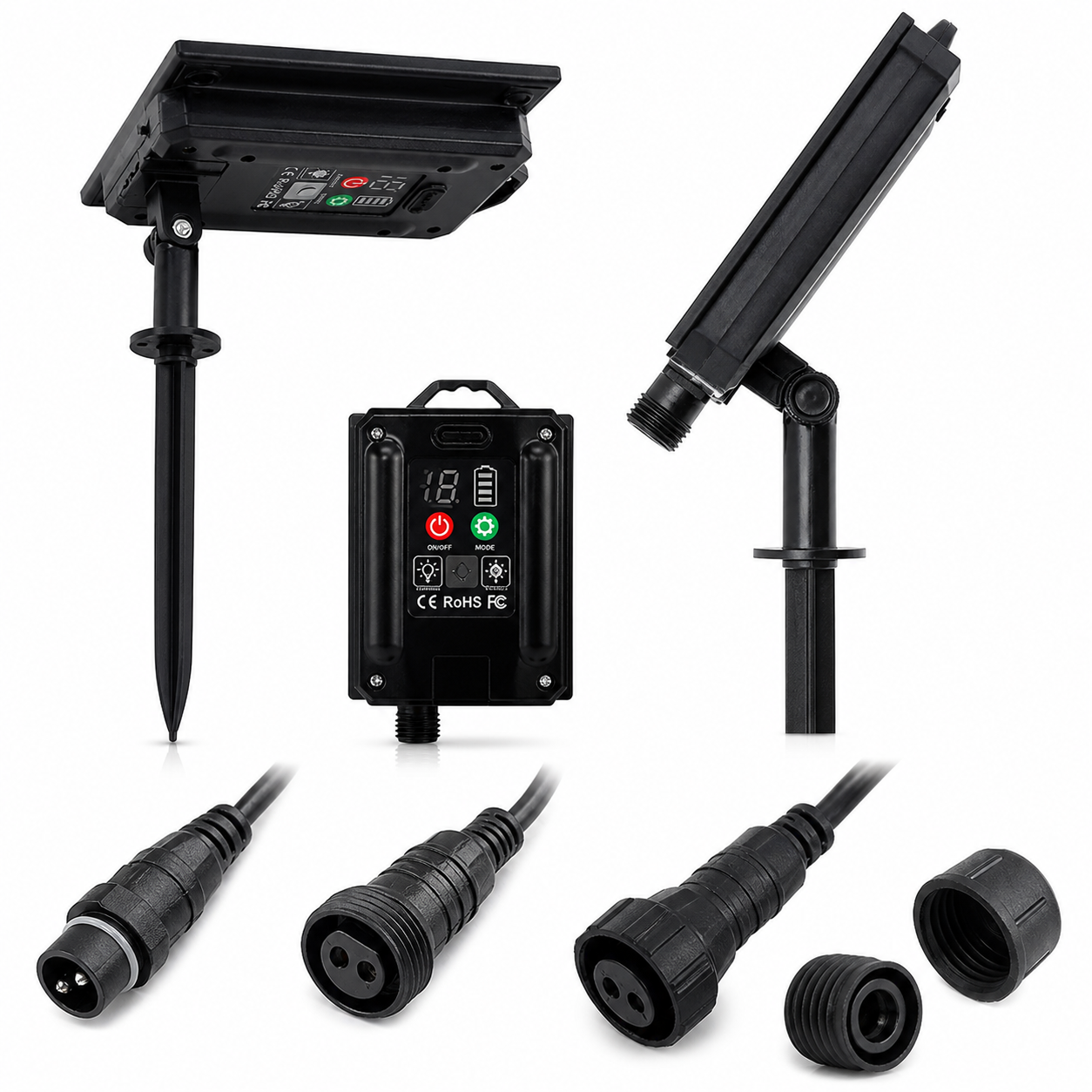 Ghirlanda solara exterior 25 metri cu 25 becuri LED E27, telecomanda, IP65 rezistenta la apa – instalatie luminoasa pentru gradina, terasa, balcon si evenimente Powersale