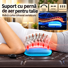 Saltea de Masaj Corporal 5 în 1, cu Încălzire, Shiatsu, Vibrații, Tracțiune cu Aer, 20 Noduri Cervicale, 24 Noduri pentru Picioare, Pliabilă PromotiiZilnice