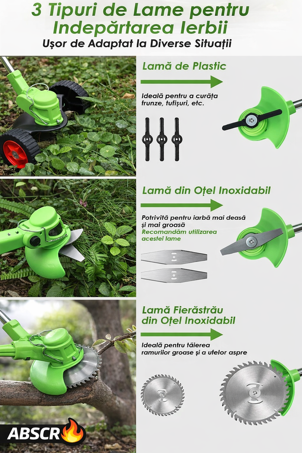 Motocoasă Electrică cu 2 Acumulatori 48V 4000 mAh, 18000 RPM, cu Roți Detasabile, Disc + 2 Lame + 5 Palete Incluse – Trimmer Profesional Iarbă și Buruieni BoomSale