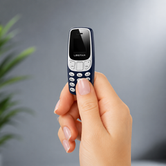 Set 2 x Mini Telefon Pocket Plus, Dual SIM, Bluetooth, Ultra Compact, Telefon de Buzunar cu Tastatura Fizica Powersale