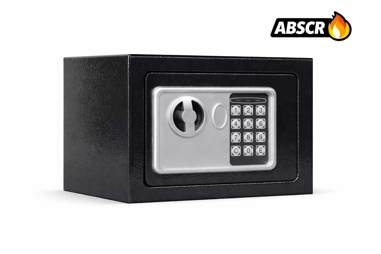 Seif din Oțel cu Închidere Electronică și Cheie 170x230x170 mm – Mini Seif Securizat pentru Bani, Bijuterii și Documente BoomSale