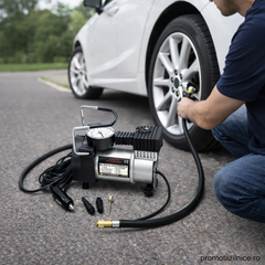 Compresor Auto 12V Portabil pentru SUV, Microbuz și Camion PromotiiZilnice