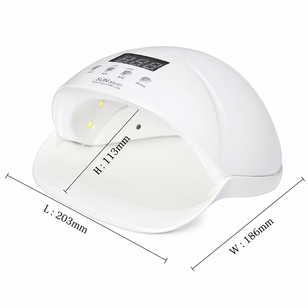 Set Profesional Manichiură UV LED – Freză Electrică Unghii + 2 Lămpi UV/LED pentru Gel, Semi și Pedichiură | Kit Complet Salon Acasă LUXORYABEAUTY
