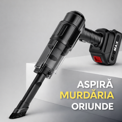 Aspirator Auto 6 in 1 Fara Fir, pentru Casa, Masina, Calculator, Birou, Putere 100W, Eficienta Mare, Functii de Aspirare, Suflare, Vidare, Filtru HEPA, Perie Detailing, Negru PromotiiZilnice