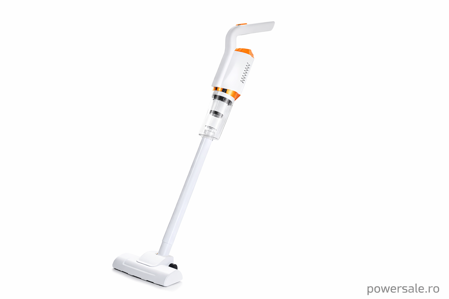 Aspirator 2 in 1 de podea si de mana, 120W, filtru HEPA lavabil, usor si compact, alb Powersale