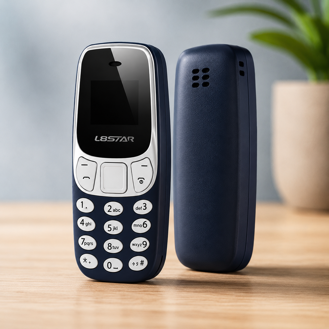 Set 2 x Mini Telefon Pocket Plus, Dual SIM, Bluetooth, Ultra Compact, Telefon de Buzunar cu Tastatura Fizica Powersale
