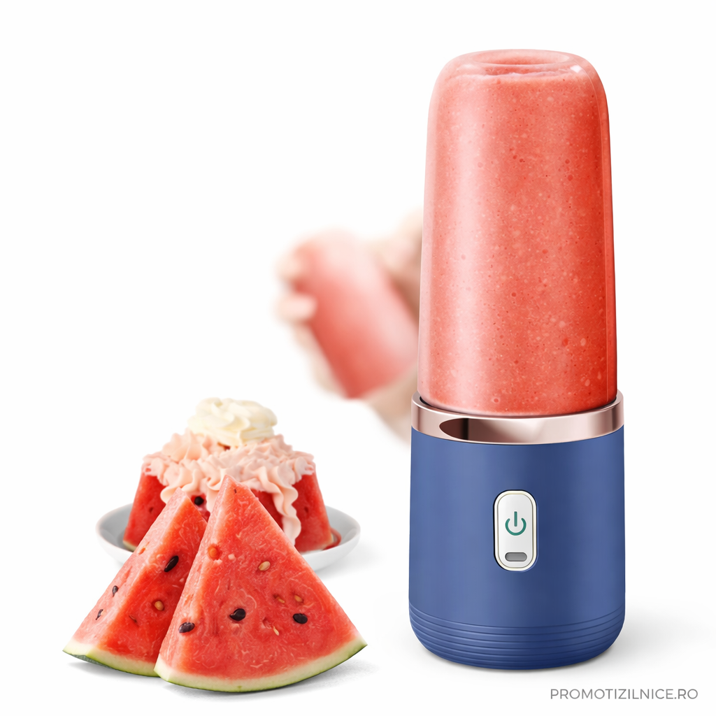 Mini Storcator de Suc Portabil 400 ml pentru Smoothie-uri, Fructe si Legume Powersale