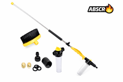 Aparat de Spalat cu Presiune cu Rezervor Detergent si Perie Rotativa – Kit Curatare Auto, Terasa, Gradina BoomSale