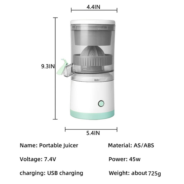 Storcător portabil electric pentru citrice, USB, 45W - PromotiiZilnice