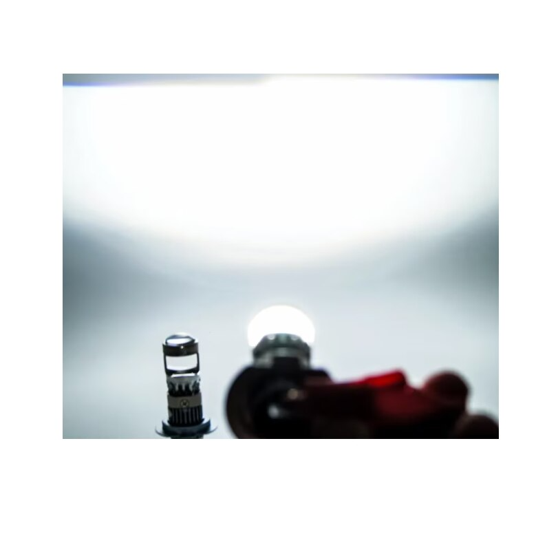 Set 2 Becuri Auto H7, LED cu Lupa PRO, 140W, Set 2, 6500K, Luminozitate 300% - PromotiiZilnice