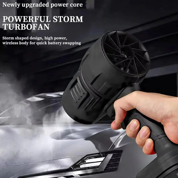 Suflanta Turbo Auto Portabila 1050W, 35000 RPM, 2 Acumulatori 48V