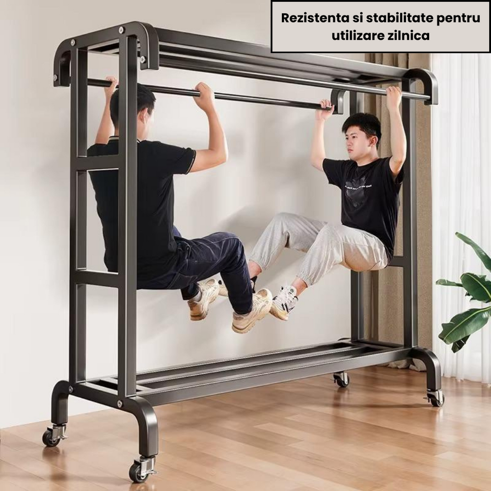 Raft metalic dublu pentru haine și pantofi, stabil, montaj rapid - PromotiiZilnice