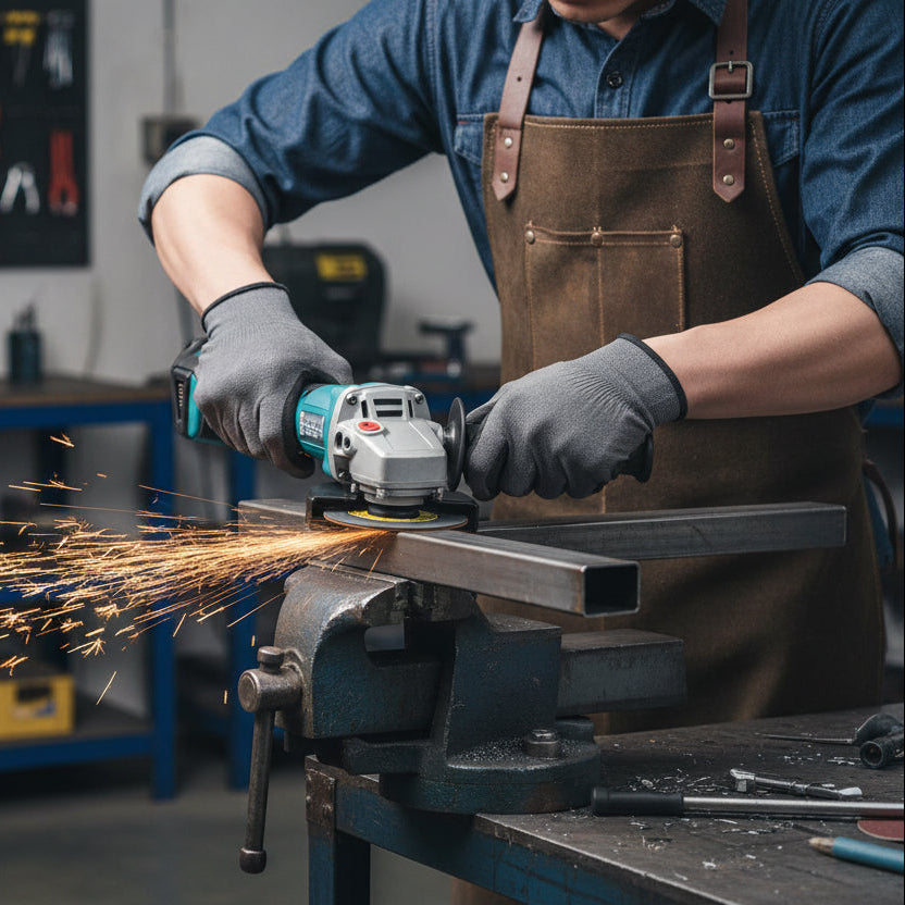 Flex portabil unghiular, 2 acumulatori, 48V 5Ah , ideal pentru taiere, slefuire si polish - PromotiiZilnice