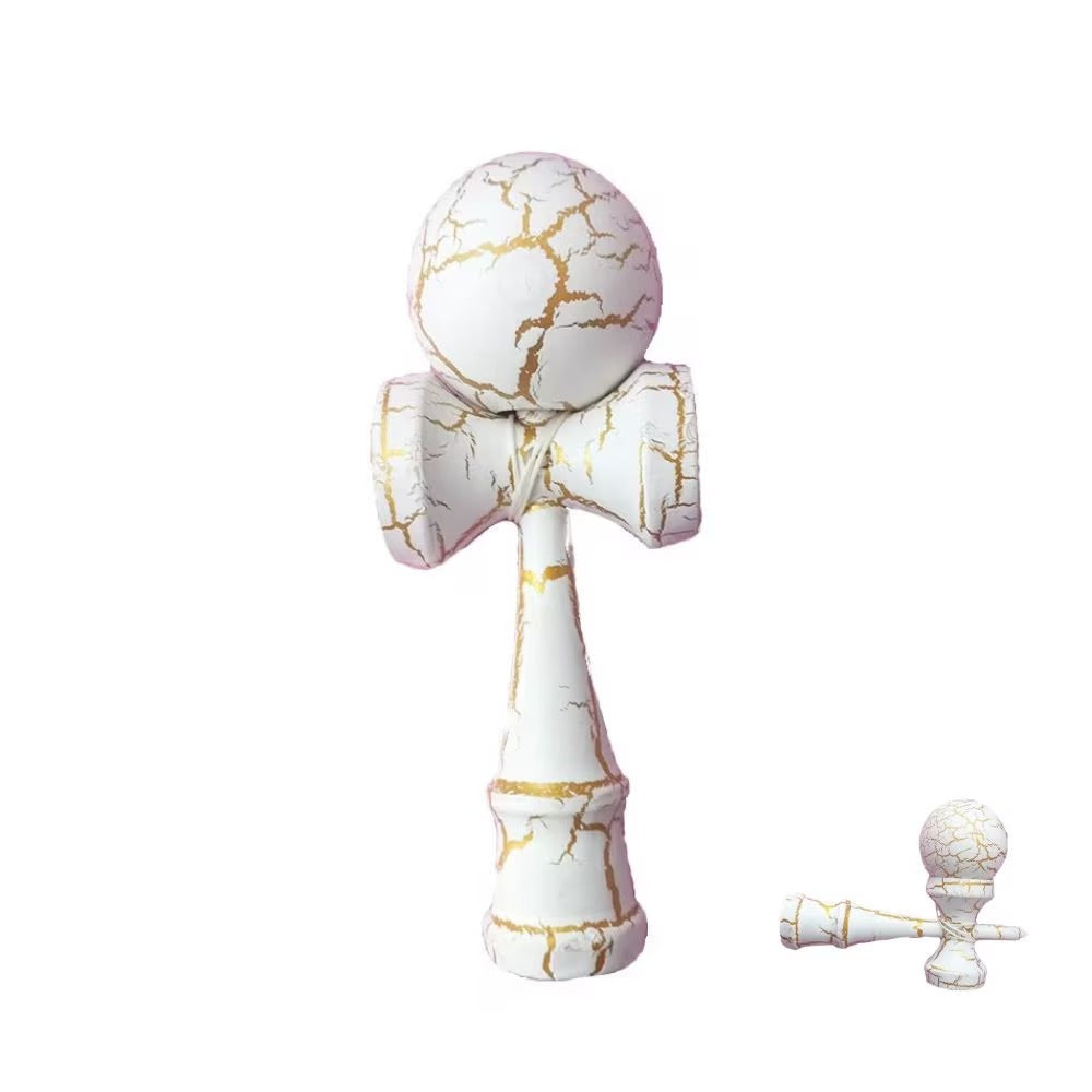 Set 2 x Kendama din Lemn 18 cm, Model CRACK - PromotiiZilnice
