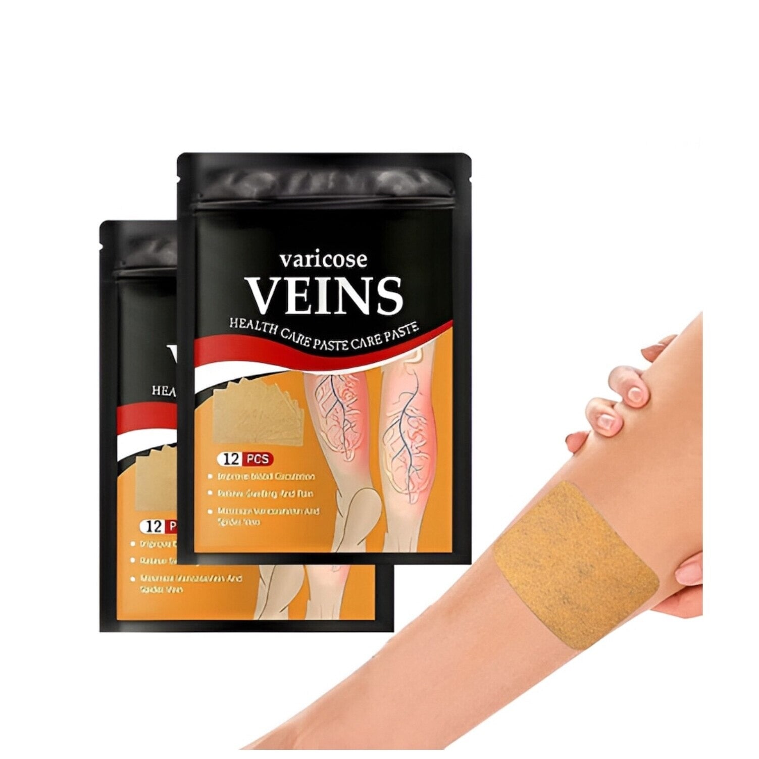 Set 24 Plasturi pentru Varice, Reduc Disconfortul si Oboseala Picioarelor - PromotiiZilnice