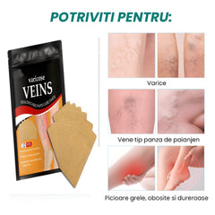 Set 24 Plasturi pentru Varice, Reduc Disconfortul si Oboseala Picioarelor - PromotiiZilnice