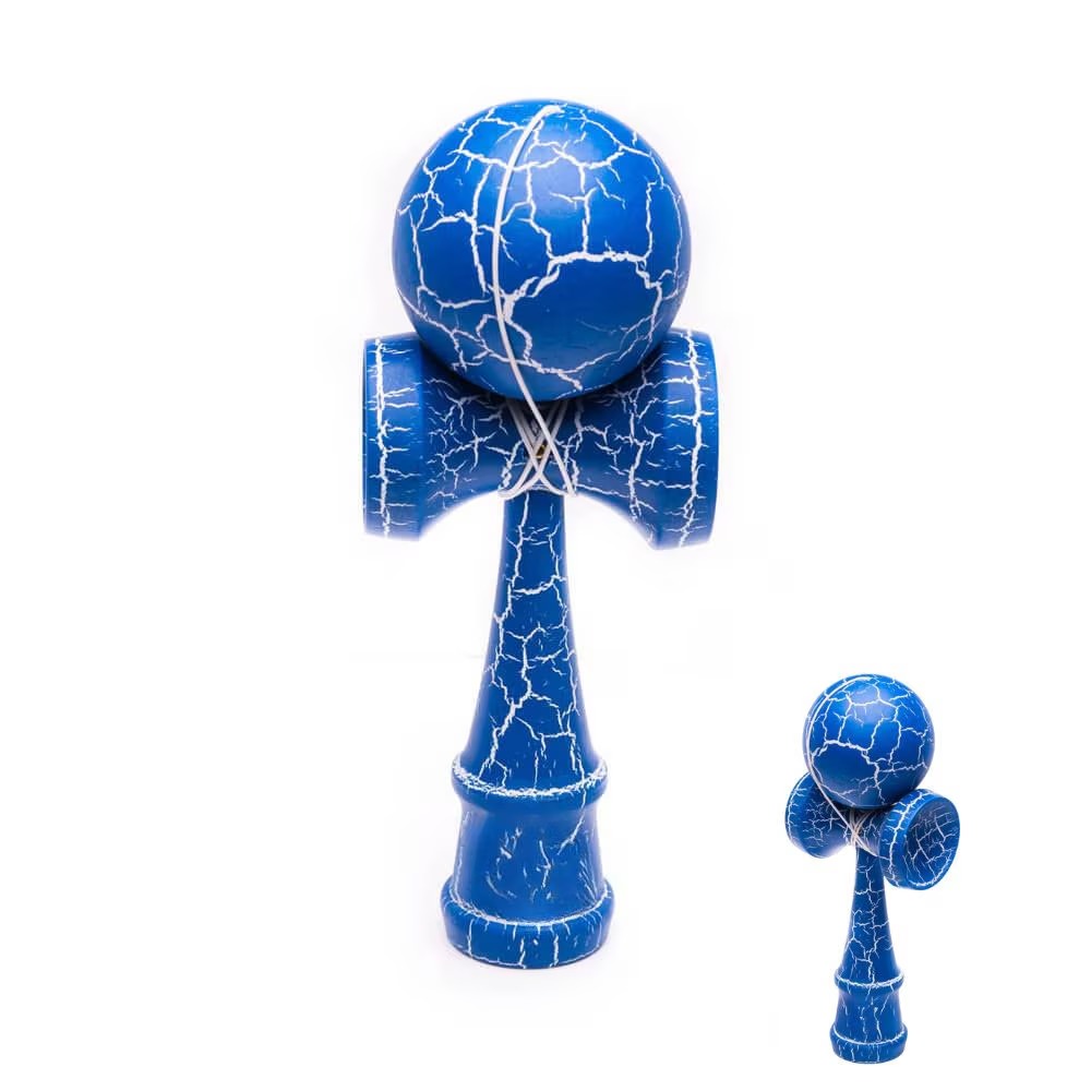 Set 2 x Kendama din Lemn 18 cm, Model CRACK - PromotiiZilnice