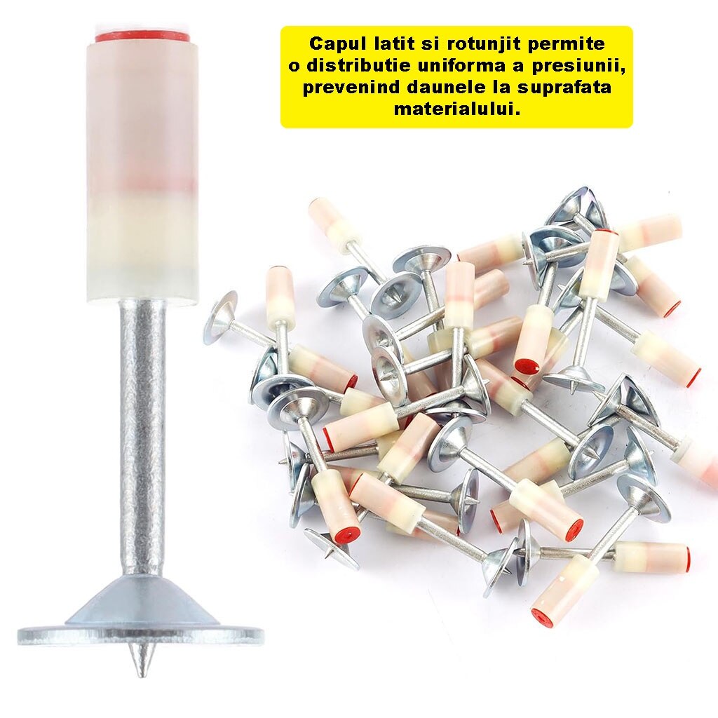 Set cuie tip ciupercă 7.2 mm pentru pistol cu autopropulsare, 300 buc PromotiiZilnice