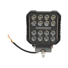 Set 2 Proiectoare Patrate Auto LED 48W cu DRL, 9-80V,  Lumina Alb-Galben, IP67 - PromotiiZilnice