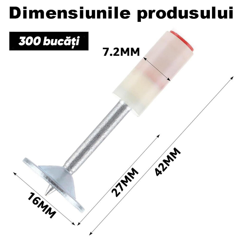 Set cuie tip ciupercă 7.2 mm pentru pistol cu autopropulsare, 300 buc PromotiiZilnice