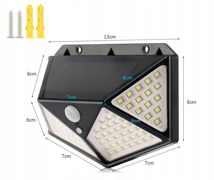 Set 8 Lampi solare 100 LED, cu senzor de miscare + Lanterna Cadou PromotiiZilnice
