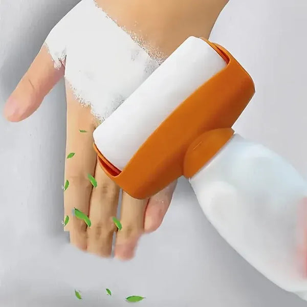 2 X Trafalet Multifunctional cu Rola si Rezervor Reutilizabil, pentru Repararea si Curatarea Peretilor, Lavabila Alba Inclusa, 500ml - PromotiiZilnice
