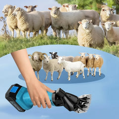 Masina Profesionala de Tuns Oi cu Acumulator, 2 Acumulatori, 48V, 2400 RPM, Lame Otel - PromotiiZilnice