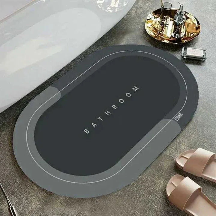 Covoras Antiderapant pentru Baie, 87x57 cm, Absorbant, Uscare Rapida - PromotiiZilnice