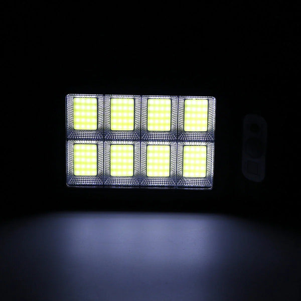 Lampa cu Incarcare Solara, Jortan 8 Celule, 100W, 160 LED-uri COB, Senzor de miscare
