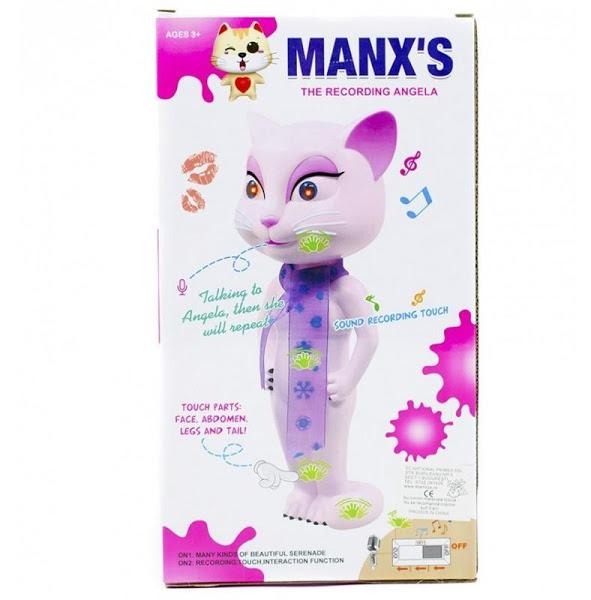 Pisica vorbitoare interactiva roz pentru copii - PromotiiZilnice