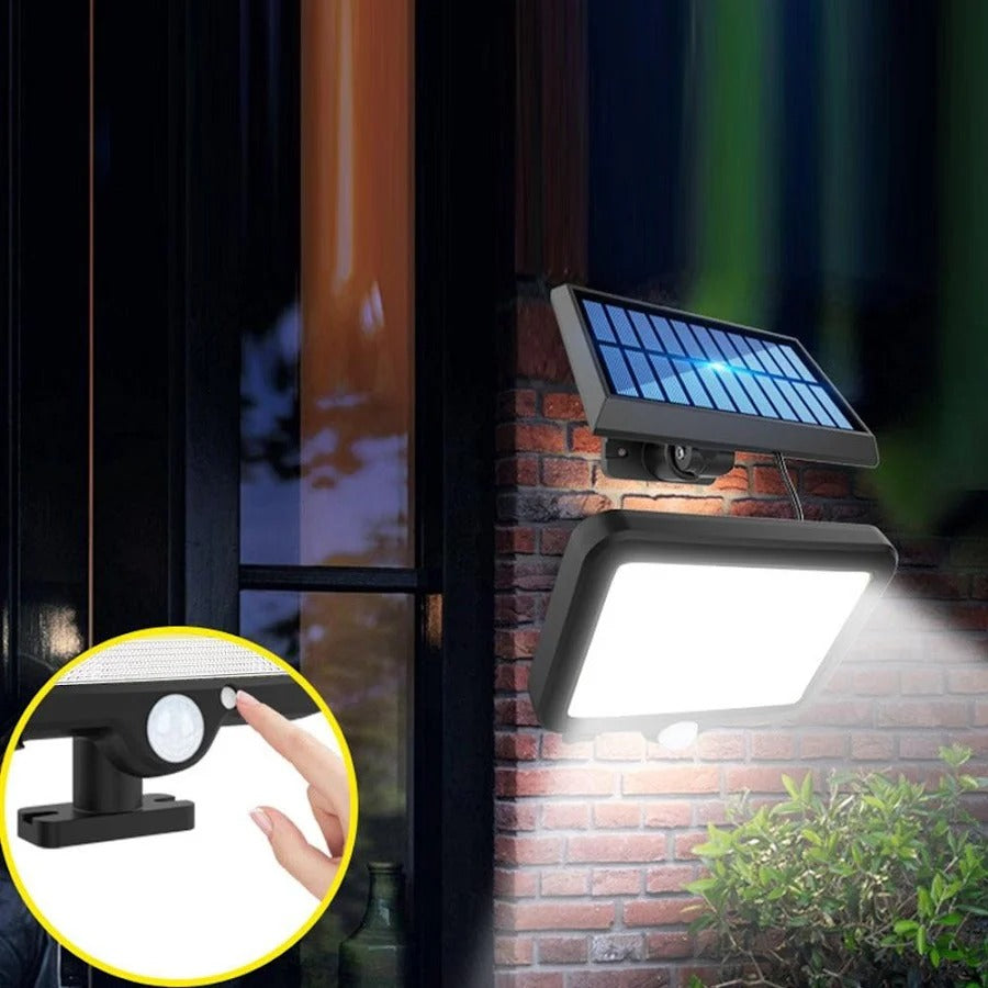 Lampa Solara 100W, 100 LED COB, IP65, Senzor de Miscare - PromotiiZilnice