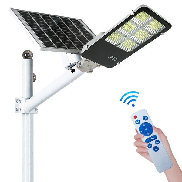 Lampa Solara Exterior Jortan 400W cu Senzor Miscare si Telecomanda - PromotiiZilnice