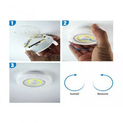 Set 3 Lampi LED, Flexibile si Portabile, cu 2 Intensitati si Control Dual - PromotiiZilnice