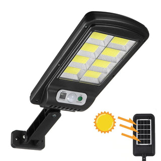 Lampa cu Incarcare Solara, Jortan 8 Celule, 100W, 160 LED-uri COB, Senzor de miscare
