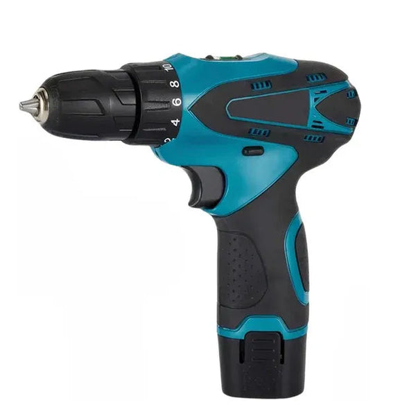 Kit Masina de gaurit cu impact 12V + Mini polizor unghiular, 2 baterii si husa PromotiiZilnice