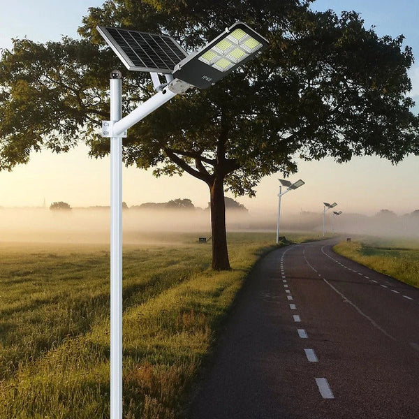 Lampa Solara Exterior Jortan 400W cu Senzor Miscare si Telecomanda
