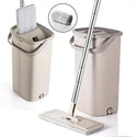 Mop cu Galeata Dubla, Pliabil, Microfibra, Capacitate 8L, Design Compact