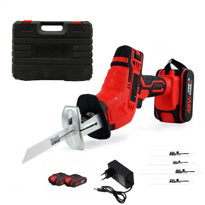 Fierastrau electric sabie, cu 2 acumulatori, 48V, 4 panze PromotiiZilnice